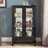2 Doors Curio Cabinet with Tempered Glass Doors-28178047