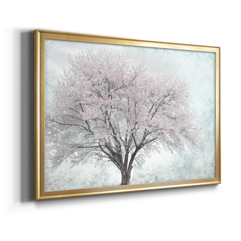 «A Feel Of Spring I», toile encadrée de qualité supérieure - prête à être accrochée, H 18,5 po x l 49 po x P 1,5 po, Or