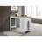 Alonzo 47" And Small Space Counter Height Dining Table With Cabinet And Drawer Storage