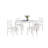 Rifka 4 - Person Solid Wood Solid Wood Top Four Leg Dining Set
