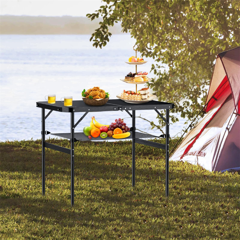 90cm Adjustable Folding Table