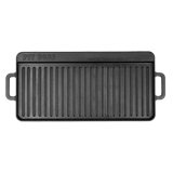 Pit Boss Cast Iron Rectangular Reversible Grill and Griddle Pan