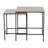 Abby Nesting Tables - Charcoal/TravertIne-48143469