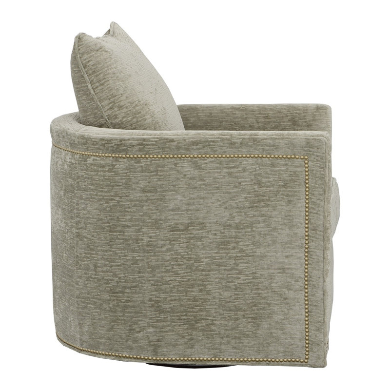 Christine Swivel Armchair, Small Aged Bronze, 3152 Putty