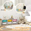 Rangement pour jouets pour enfants avec 6 bacs en plastique amovibles