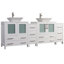  Ensemble de meuble-lavabo double 84 "avec miroir Modern-27042767