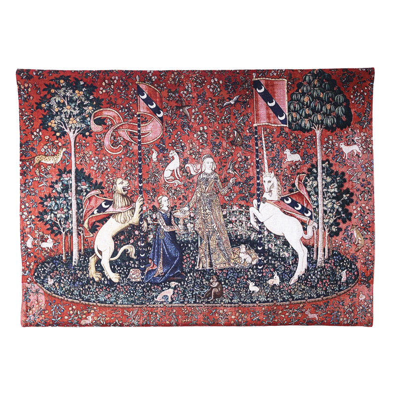 Woven Lady & Unicorn the Sense of Taste Wall Hanging
