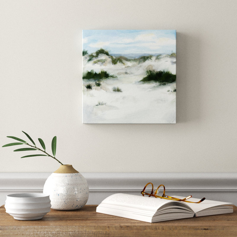 White Sands II by Megan Meagher - Wrapped Canvas Painting, 30cm H x 30cm W