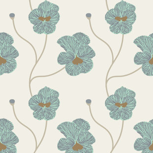 Natalie Papier Peel & Stick Floral Roll