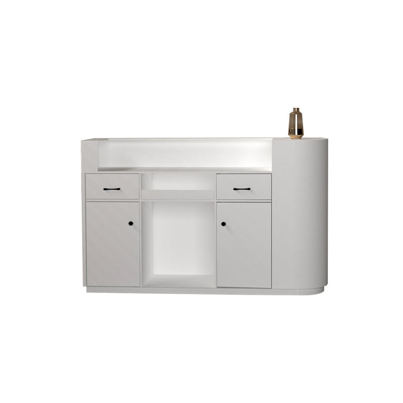 Bureau de réception rectangulaire Modern, White