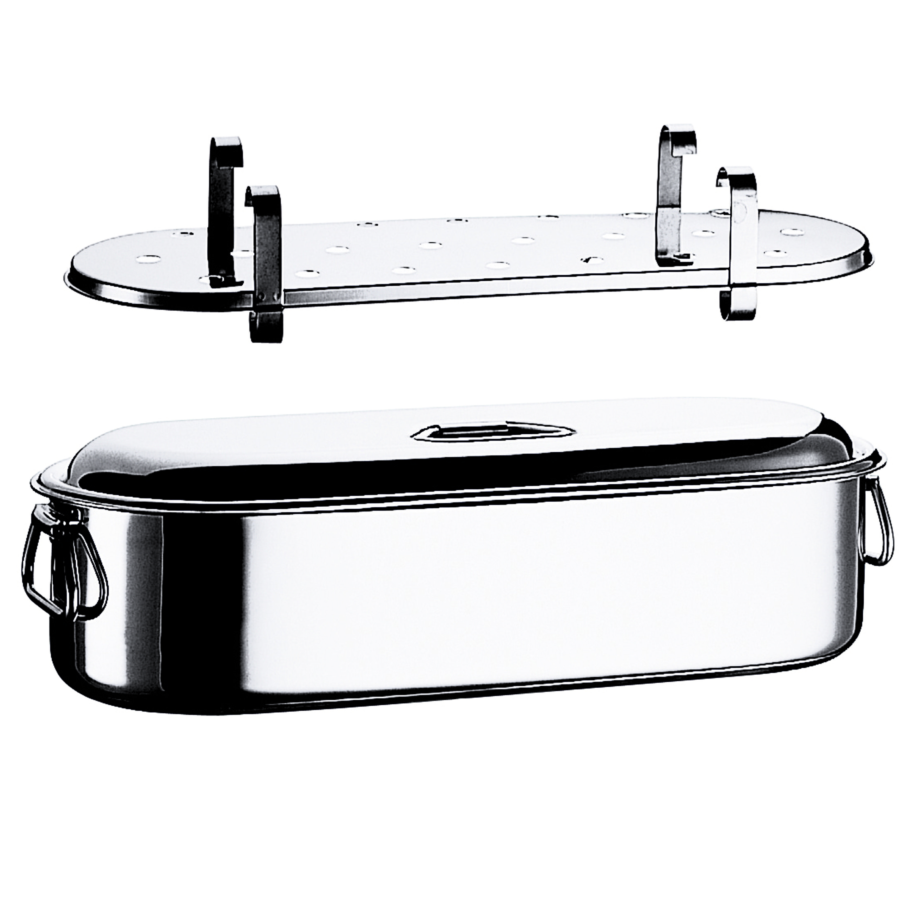 MEPRA 10'' 18/10 Stainless Steel Roasting Pan | Wayfair