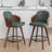 Ljubka Faux Leather Swivel Stools-1004436061-955613849