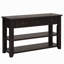 Console en bois de pin massif 48 po, table d'appoint moderne avec 3 tiroirs de rangement et 2 tablettes. Facile à assembler (noir vieilli) (ancien SKU: W120246665)-1612037414