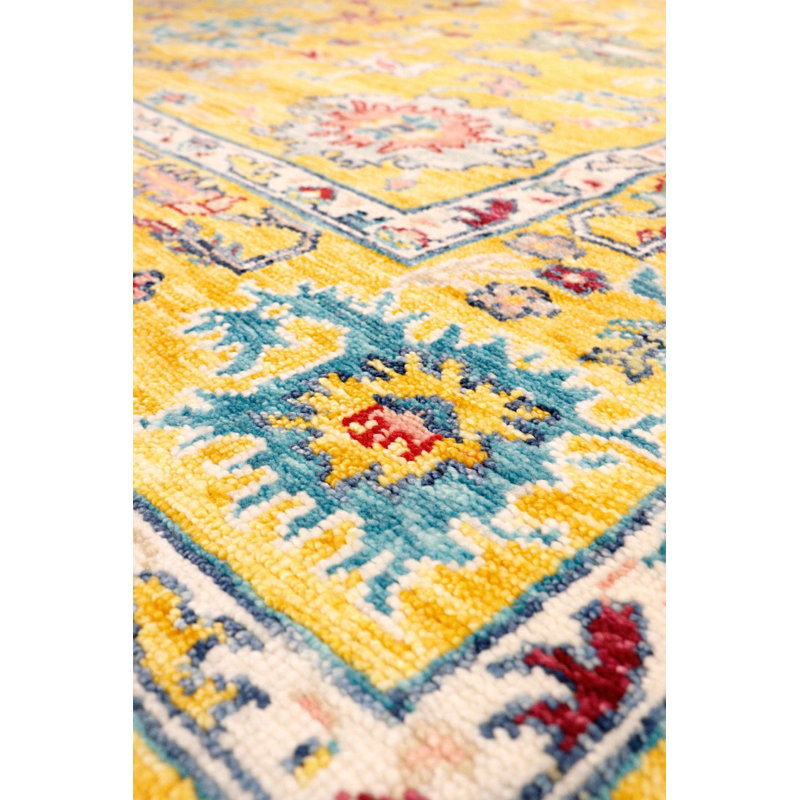 Oushak Southwestern Area Rug in Yellow
