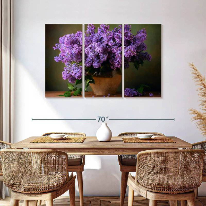 Bouquet de lilas mauves Harnek, H 36 po x l 57 po