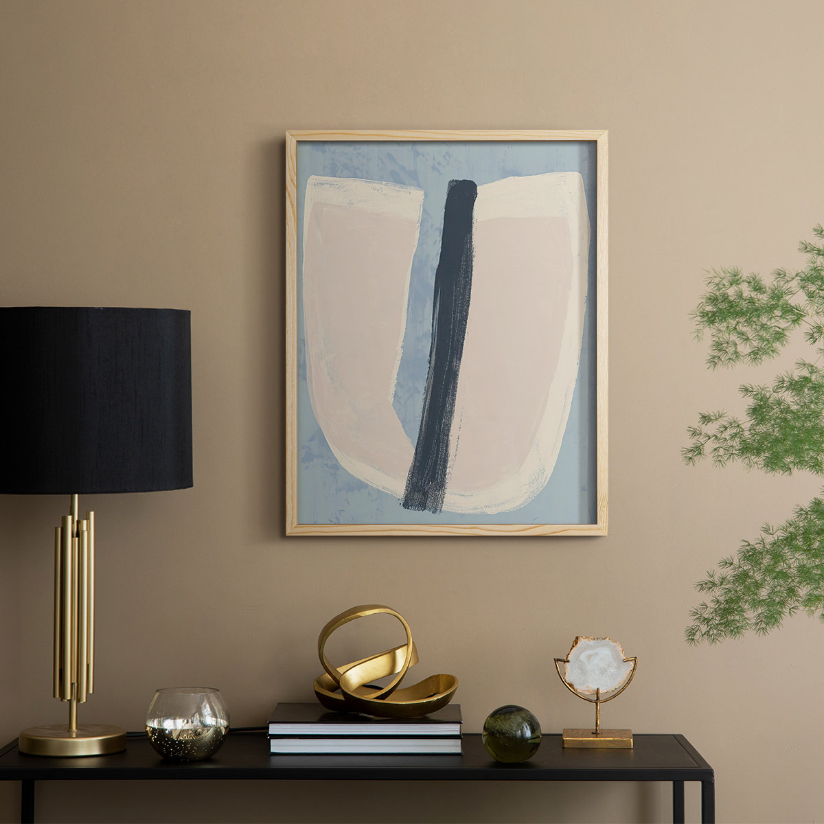 Wrought Studio™ Paper Slice I Framed Print - Solid Wood | Wayfair