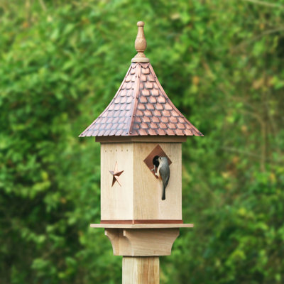 Sansa 29 in. H x 14 in. W x 14 in. D Post Fade Resistant Birdhouse
