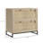 Vinsetto 2 Drawer File Cabinet with Lock, Vertical Filing Cabinet with Keys, Rattan Drawers and Adjustable Hanging Bar for Letter, A4 and Legal Size Paper