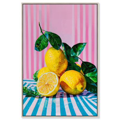 «Lemon Grove Lines», reproduction d'art sur toile par Art Remedy