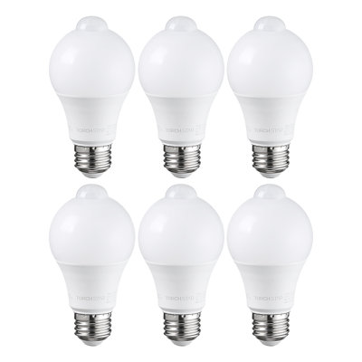 A19 Led Motion Sensor Light Bulb, 9W, 900Lm, E26 Base, Ul Listed, 3000K Warm White -  TORCHSTAR, F-59671