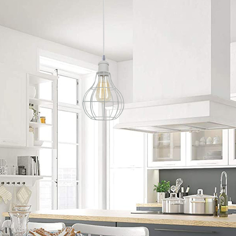 Lowery 1 - Light White Geometric Pendant