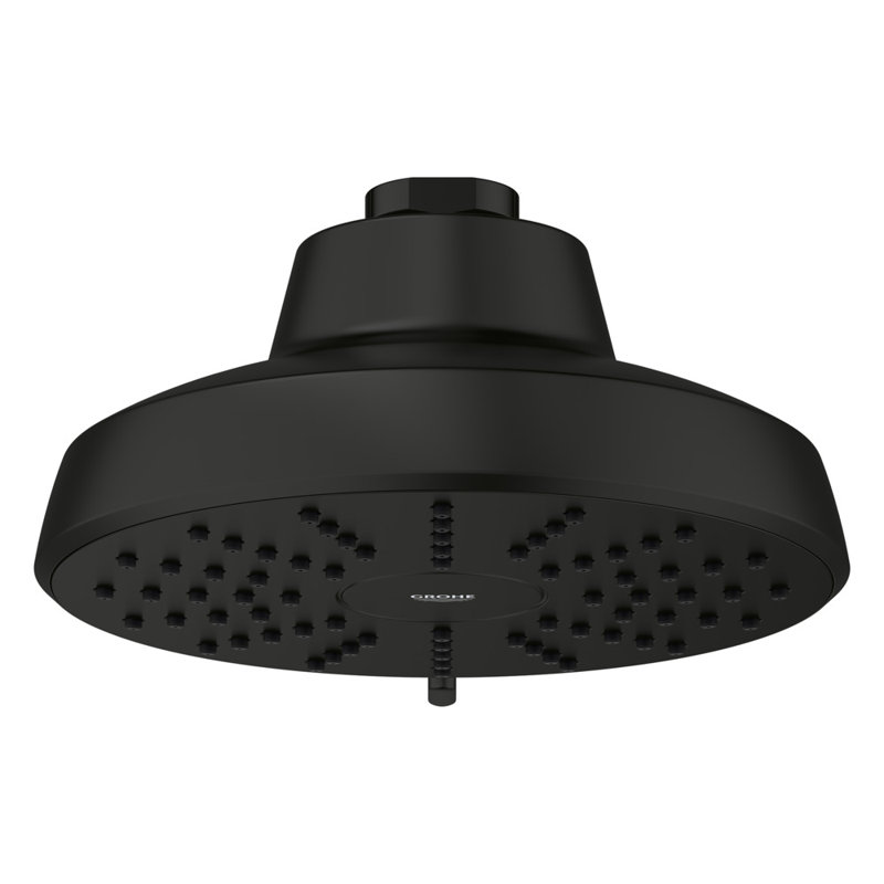 Tempesta 140 with AquaBooster Round Multi Spray Shower Head 1.75 GPM (6.6L/min), Matte Black
