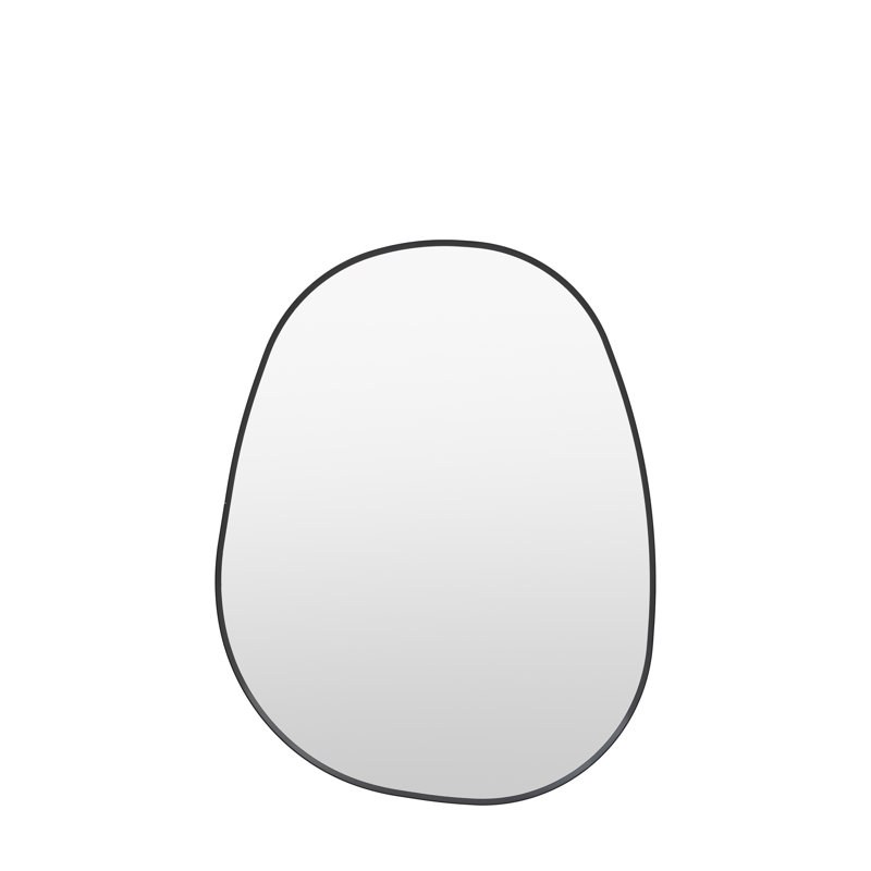 Hollie Pebble Metal Mirror 70cm x 90cm, Black