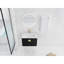 Meuble-lavabo 28 po avec lavabo en céramique et armoire d'appoint 28 po - Châtaignier noir, appareil de rangement moderne