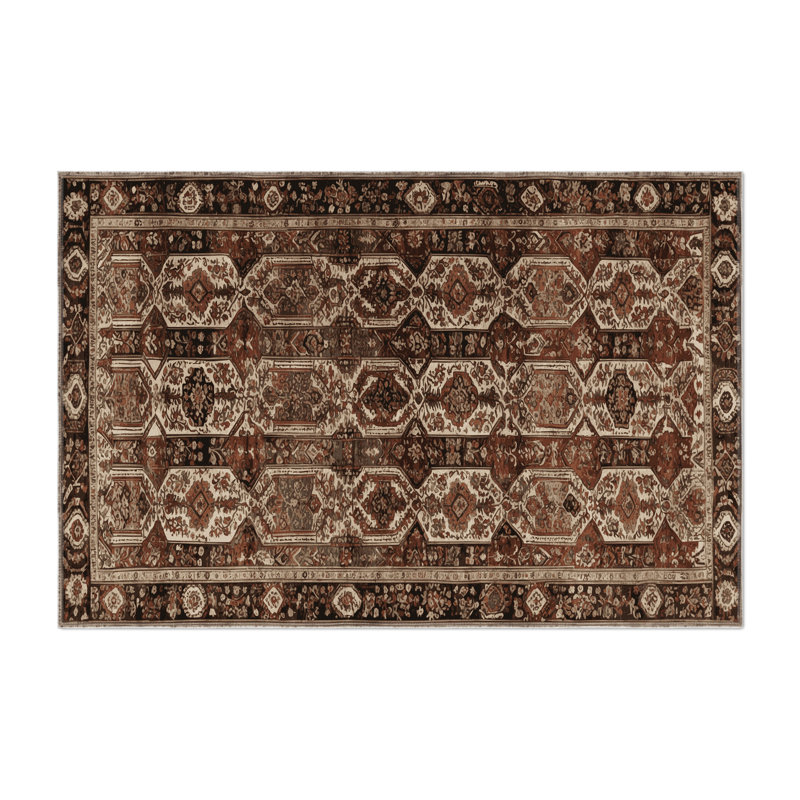 Tapis turc intérieur et extérieur brun, Rectangle 9 pi x 12 pi