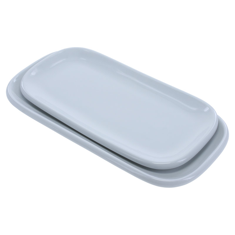 2-Piece, Impulse Platter Set, White