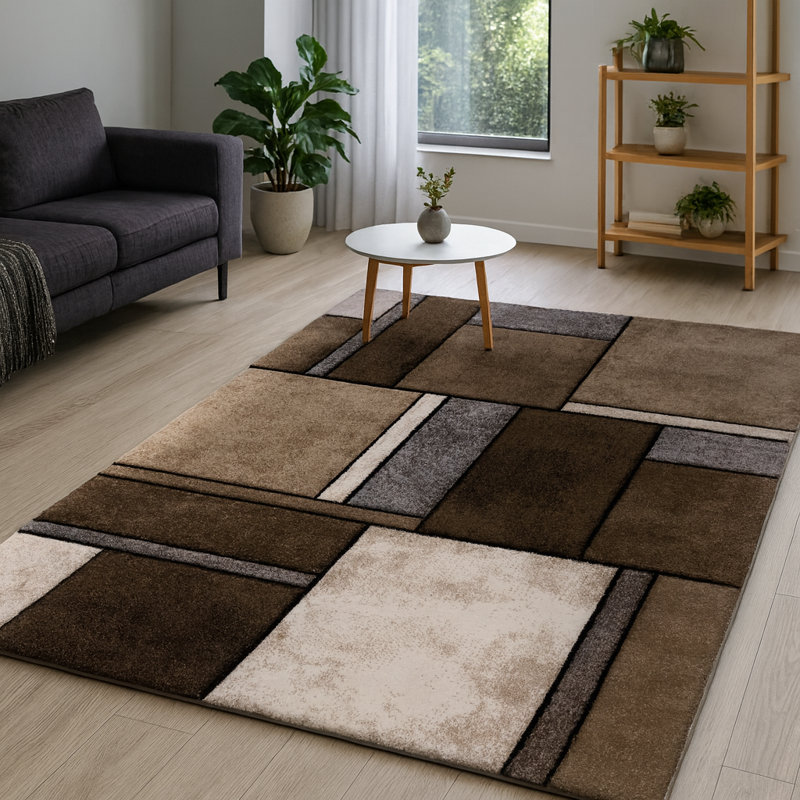 Abstract Indoor Rug, Rectangle 2' x 3'7"