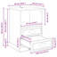 43cm W Manufactured Wood Bedside Table-906224081