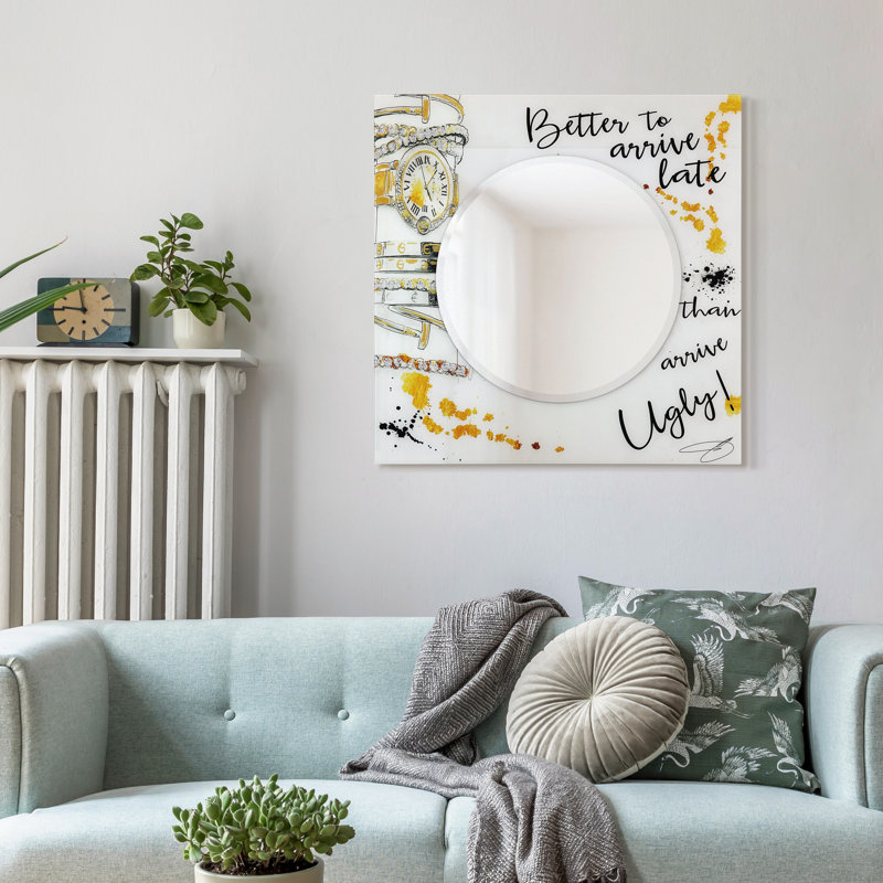 Brooksland Glass Square Mirror