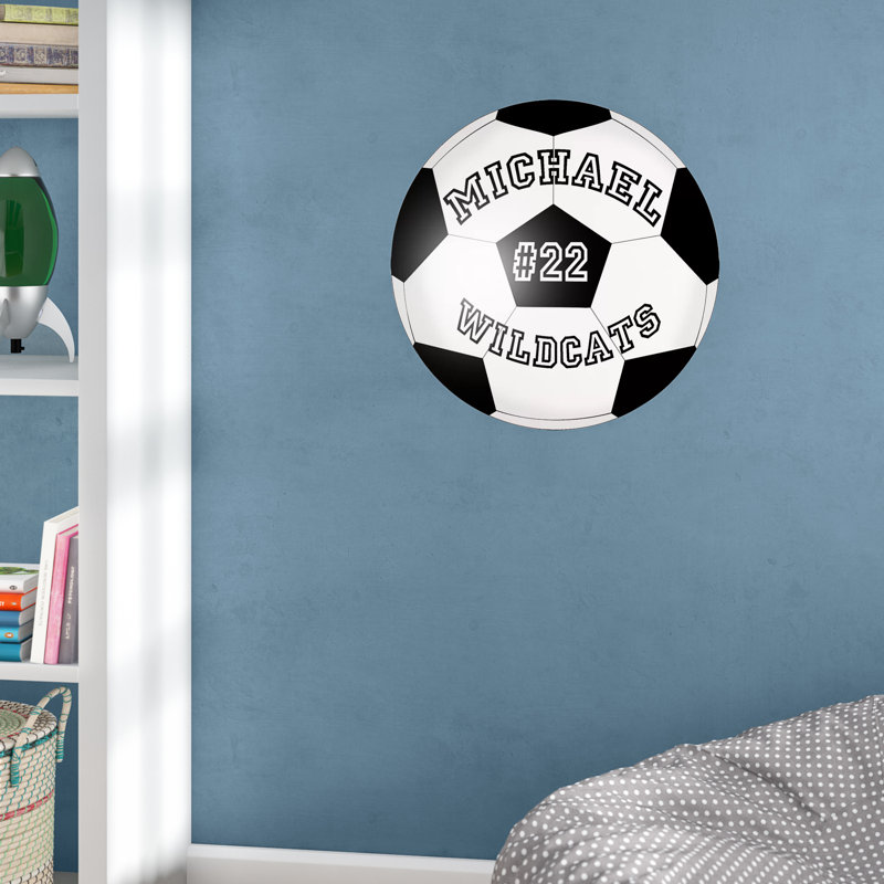 Text & Numbers Wall Decal, 18" H x 18" W x 0.01" D