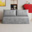 Canapé d'angle sans assemblage, tissu en velours côtelé gris, canapé modulaire moderne pour la maison-2032682629