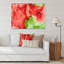 «Red and Green Luxury Abstract Fluid», peinture sur toile-67326002-67326003