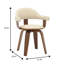 Chaise de salle à manger pivotante en cuir Alexander, chaise d'appoint rembourrée de style moderne Mid-Century pour mobilier de salle à manger, chaise de bureau confortable rotative à 360 degrés avec pieds en bois massif et capacité de poids de 300 lb (ensemble de 2)-893658226-887971539