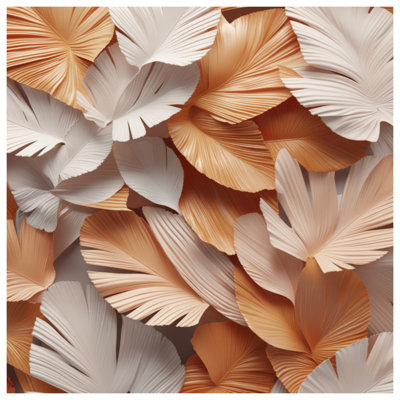 Textured Palm Leaves Comforter