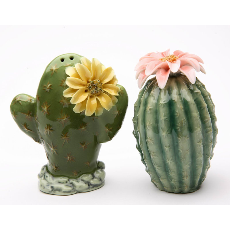Cosmos Gifts Cactus 2-Piece Salt & Pepper Set