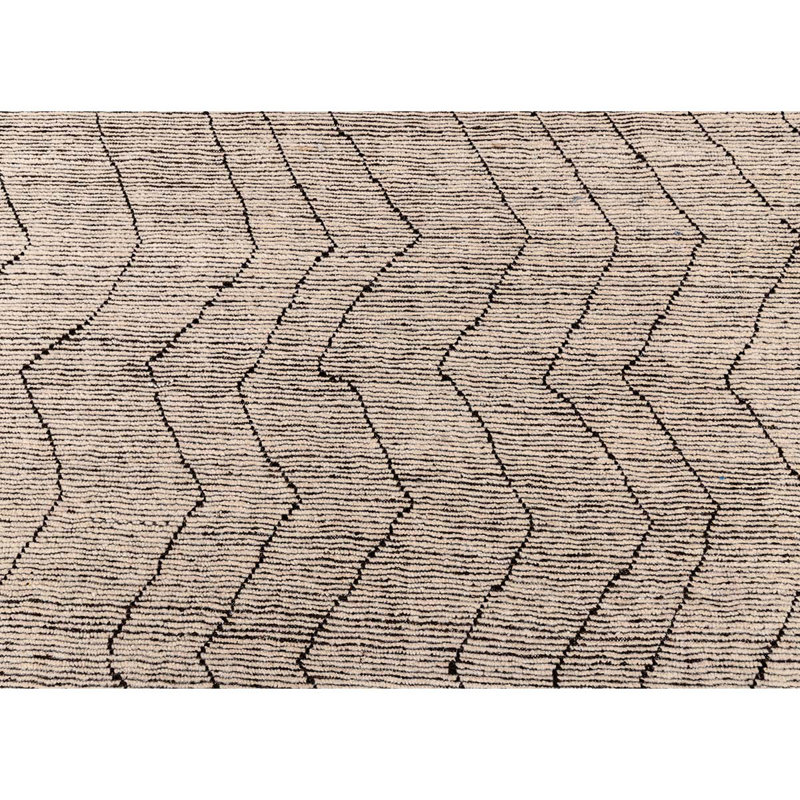 Wool Chevron Area Rug, Rectangle 8' x 10'