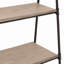 Étagère de rangement Hanson en bois noir à 5 tablettes, 24 po x 17 po x 72 po