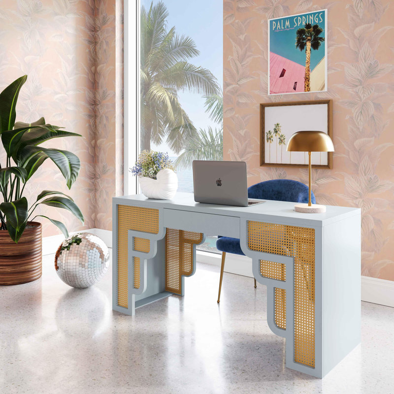 Bureau de direction Begley Suzie & Rattan, Bleu pastel