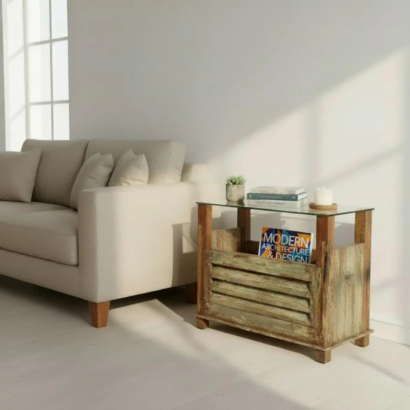 Juden 24'' Solid Wood Console Table