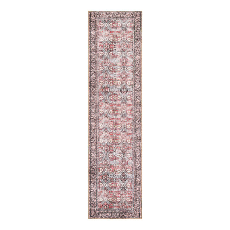Mckellum Performance Chenille Floral Indoor Rug, Runner 2'7" x 10'