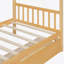 Cadre de lit, lit en bois avec tiroirs de rangement-625420611