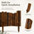 0.65ft * 2ft Natural Black Bamboo Border Edging