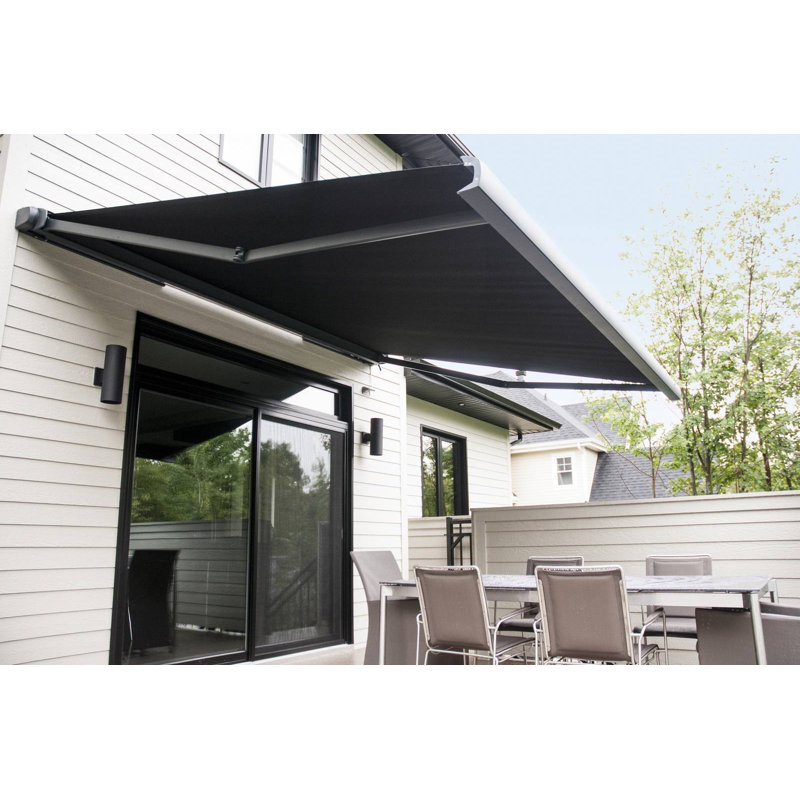 Multiple Awning Left side Motorized Retractable, Rain, 96" H x 168" W x 174" D, Left