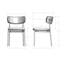 Chaises de salle à manger rembourrées Yasmina-98117571
