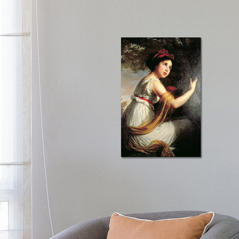 Portrait Of Julie Le Brun, C.1797 by Elisabeth Louise Vigee Le Brun - Wrapped Canvas Painting