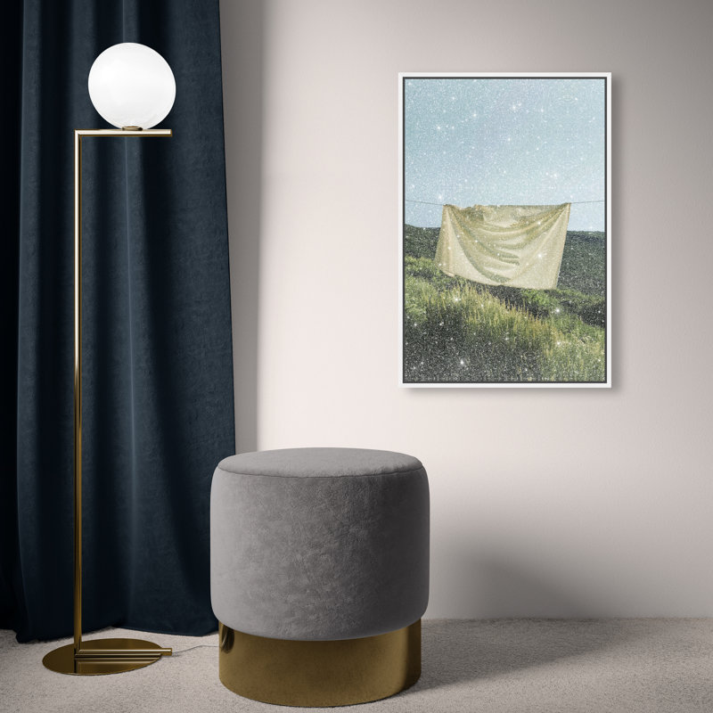 Floating Cotton I Print by Oliver Gal, 37"H x 25"W, White Floater Frame